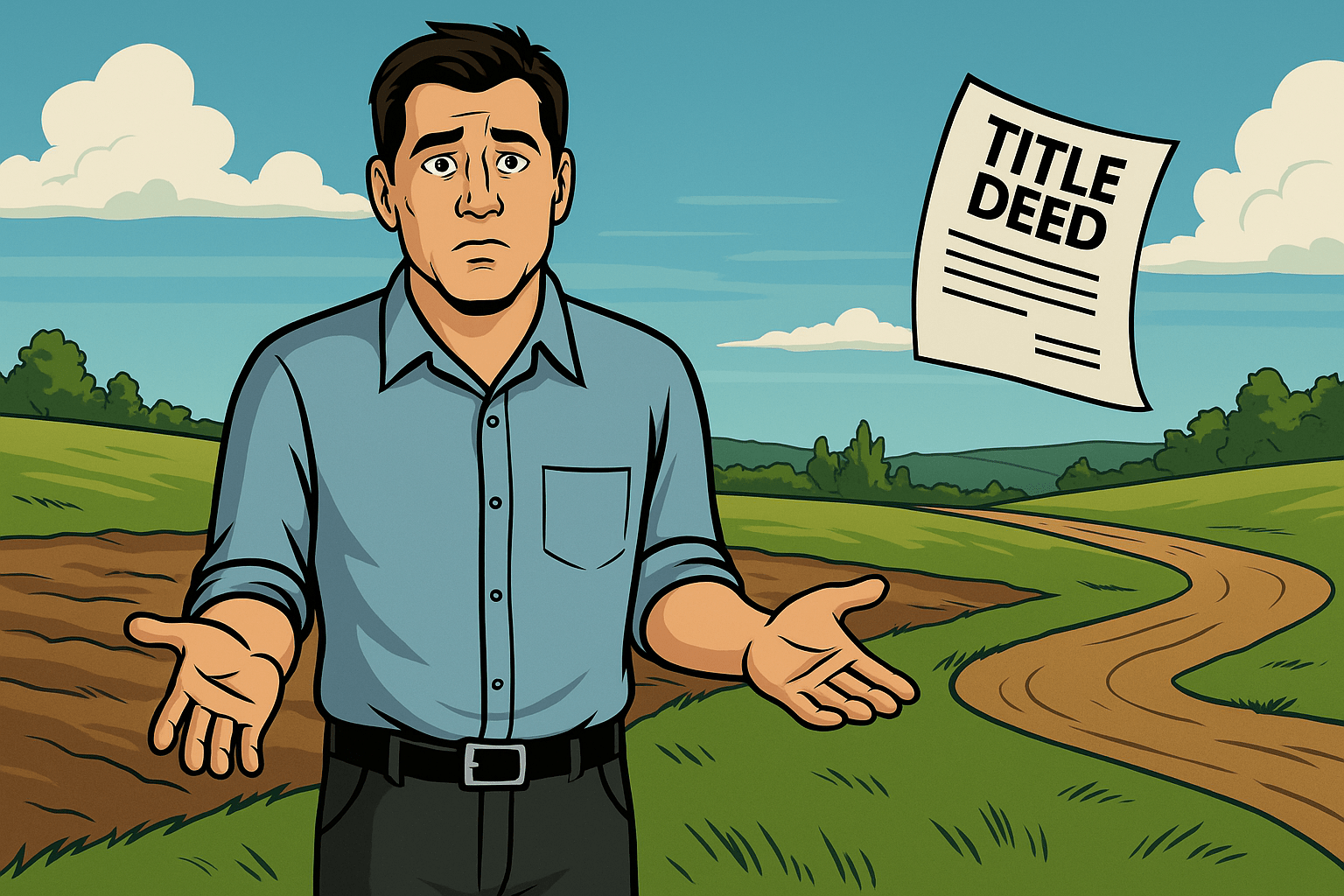 Selling land without a title