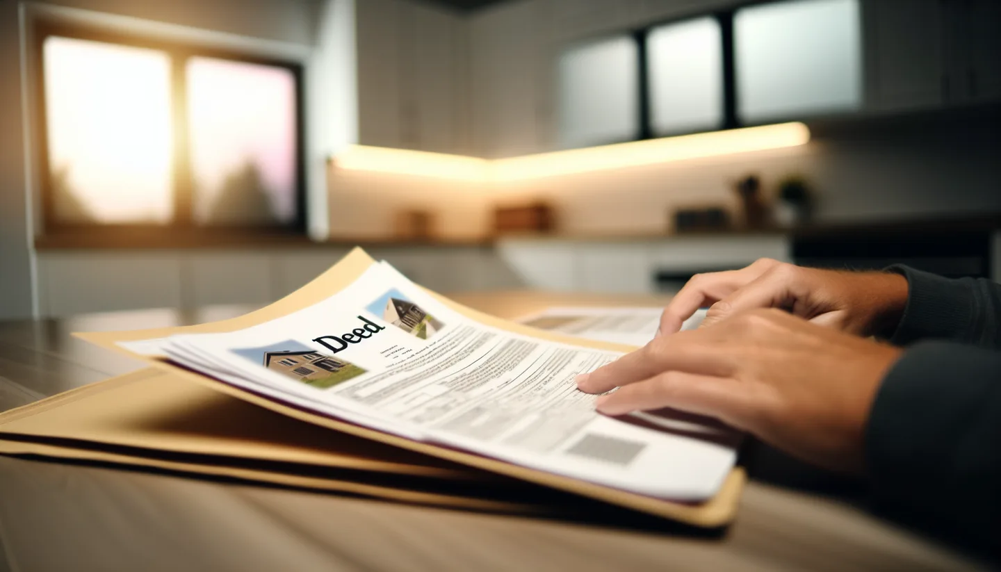 Sorting through inherited land documents and deed paperwork